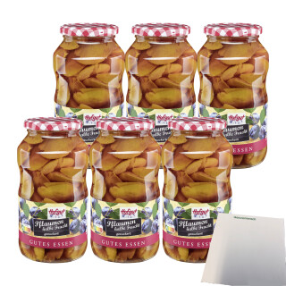Hofgut Pflaumen halbe Frucht VPE (6x720ml Glas) + usy Block