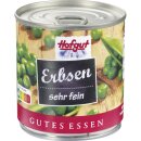 Hofgut Erbsen sehr fein VPE (12x212ml Dose) + usy Block