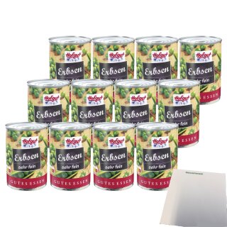 Hofgut Erbsen sehr fein VPE (12x425ml Dose) + usy Block