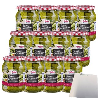 Hofgut Feine Cornichons VPE (12x370ml Glas) + usy Block