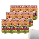 Hofgut Erbsen sehr fein mit Möhren VPE (12x370ml Glas) + usy Block