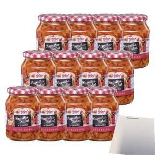 Hofgut Paprikasalat Streifen VPE (12x370ml Glas) + usy Block