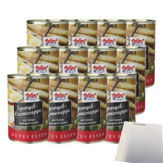 Hofgut Spargelcremesuppe VPE (12x400ml Dose) + usy Block