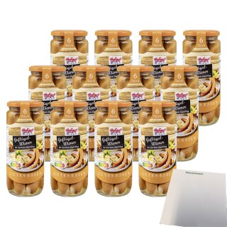 Hofgut Geflügel Wiener im Saitling VPE (12x250g Glas) + usy Block