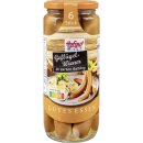 Hofgut Geflügel Wiener im Saitling VPE (12x250g Glas) + usy Block