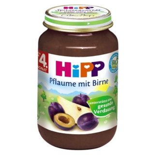 Hipp Pflaume mit Birne, 190g