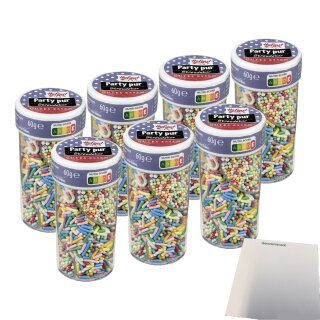 Hofgut Streudekor Twister Party Pur VPE (7x60g Dose) + usy Block