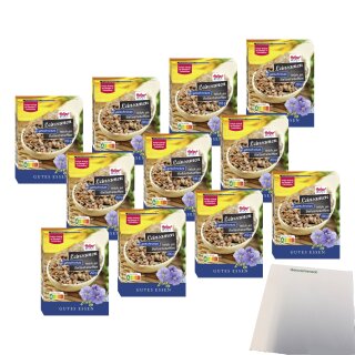 Hofgut Leinsamen geschrotet VPE (11x200g Packung) + usy Block