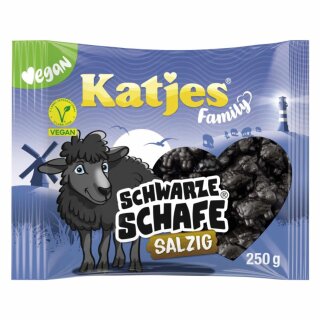 Katjes Family Schwarze Schafe salzig (250g Packung)