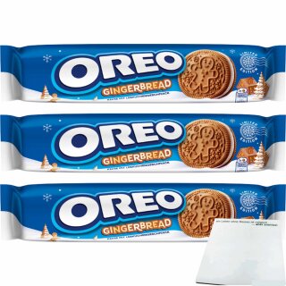 Oreo Gingerbread 3er Pack (3x154g Rolle) + usy Block