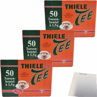 Thiele Tee Tassenbeutel 3er Pack (150x1,5g Packung) + usy Block