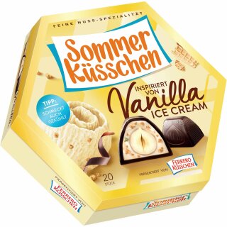 Ferrero Küsschen Vanilla Ice Cream (180g Packung) Restposten Sonderpreis MHD 03.11.2025
