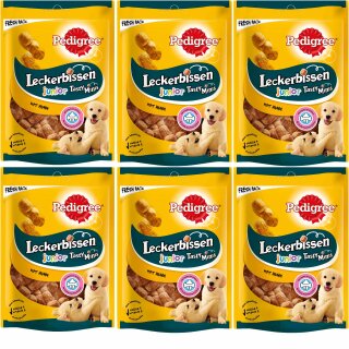 Pedigree Leckerbissen Tasty Minis Junior Huhn 6er VPE (6x125g Packung) Restposten Sonderpreis MHD 04.07.2025