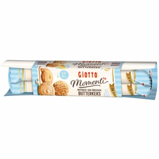 Giotto Momenti Dänischer Butterkeks 4er Stangen (154g Packung) Restposten Sonderpreis MHD 19.09.2024