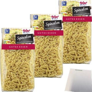 Hofgut Spiralen 3er Pack (3x500g Beutel) + usy Block