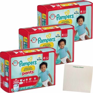 Pampers Premium Protection Pants Gr.4 3er Pack (3x19er Packung) + usy Block