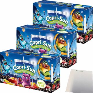 Capri-Sun Monster Alarm 3er Pack (30×200ml Packung) + usy Block