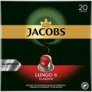 Jacobs Lungo 6 Classico 20 Kaffeekapseln für...