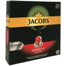 Jacobs Lungo 6 Classico 20 Kaffeekapseln für Nespresso (104g Packung) Restposten Sonderpreis MHD 15.06.2025
