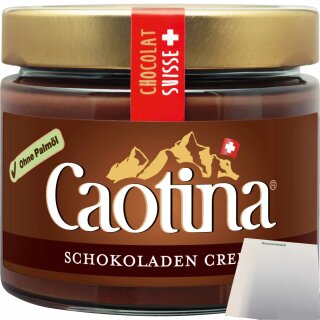 Caotina Choco-Crème Palmölfrei (300g Glas) + usy Block