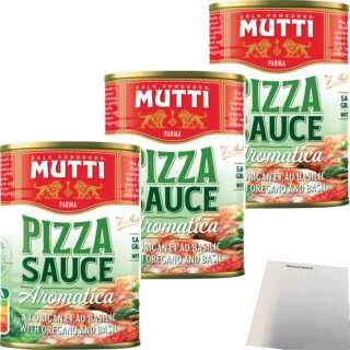 Mutti Pizzasauce gewürzt 3er Pack (3x400g Dose) + usy Block