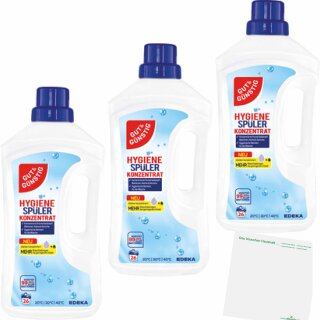 Gut & Günstig Hygienespüler Konzentrat 3er Pack (3x1L Flasche) + usy Block