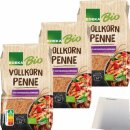 Edeka Vollkorn Penne 3er Pack (3x500g Packung) + usy Block