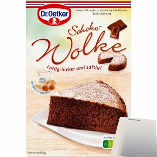 Dr. Oetker Schoko Wolke Backmischung (455g Packung) + usy Block