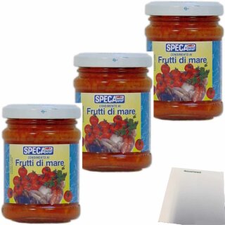 SPECA frutti di mare 3er Packung (3x130g Glas) + usy Block