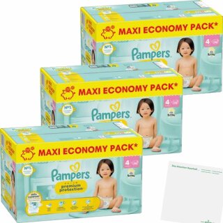Pampers Premium Protection Gr4 9-14kg Maxi 3er Pack (3x90St Packung) + usy Block