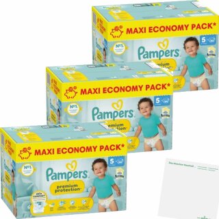 Pampers Premium Protection Gr5 11-16kg Junior 3er Pack (3x80St Packung) + usy Block