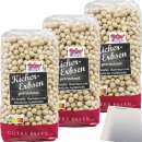 Hofgut Kichererbsen 3er Pack (3x500g Beutel) + usy Block