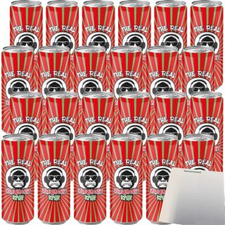 The Real Strawberry-Kiwi 24er Pack (24x0,33l Dose) + usy Block