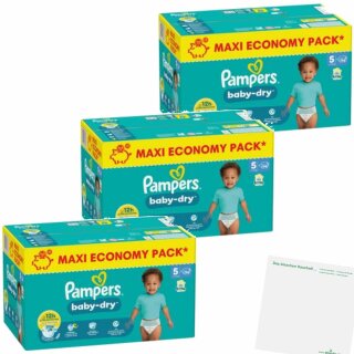 Pampers Baby Dry Gr5 11-16kg Junior 3er Pack (3x94St Packung) + usy Block
