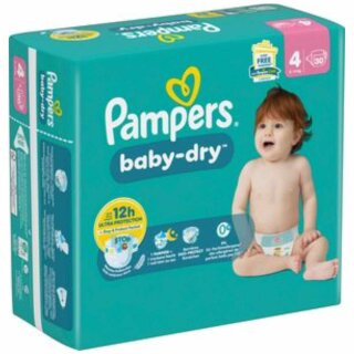 Pampers Baby Dry Gr4 9-14kg Maxi (30St Packung)