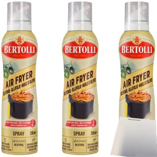 Bertolli Spray Airfryer 3er Pack (3x200ml Flasche) + usy Block