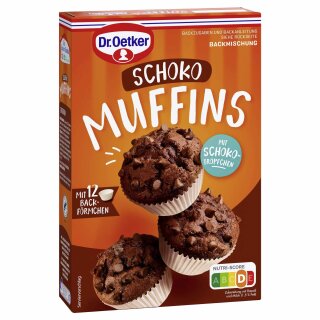 Dr. Oetker Backmischung Muffins Schoko (345g Packung) Restposten Sonderpreis MHD 02.2025