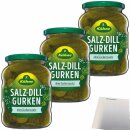 Kühne Salz Dill Gurken 3er Pack (3x650g Glas) + usy Block