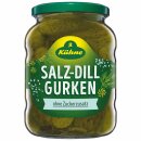 Kühne Salz Dill Gurken 3er Pack (3x650g Glas) + usy Block