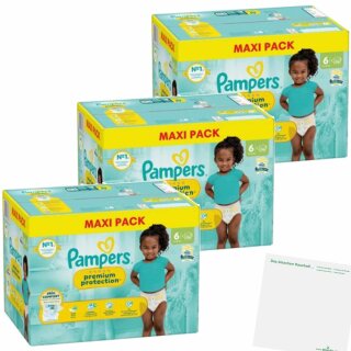 Pampers Premium Protection Gr6 13+kg Extra Larg 3er Pack (3x70St Packung) + usy Block