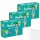 Pampers Baby Dry Gr6 13-18kg Extra Large 3er Pack (3x22St Packung) + usy Block