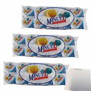 Minus L Kaffeesahne laktosefrei 10% Fett 3er Pack (3x10x10g Döschen) + usy Block