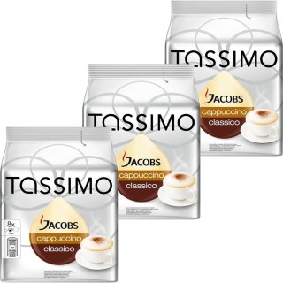 Tassimo T-Disc Jacobs Cappuccino Classico 3er Set (3x8 Portionen)