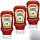 Heinz Curry Ketchup Kopfstehflasche 3er Pack (3x500ml Flasche) + usy Block