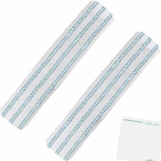 Leifheit Fensterwischer 3in1 Ersatzbezug 7cm breit, 33cm lang 2er Pack + usy Block