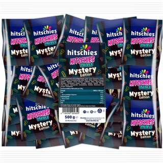 Hitschies fruit gum, acidic spider legs, cola