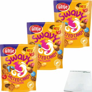ültje Swavy Salted Candy Chocco, Nuts & More 3er Pack (3x170g Beutel) + usy Block