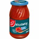 G&G Nudelsauce Bolognese (420g Glas) + usy Block
