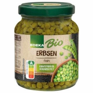 EDEKA Erbsen fein (340g Glas)