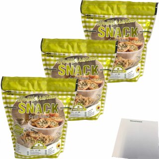 Valentina Pan con AJO Geröstetes Brot mit Knoblauch und Petersilie 3er Pack (3x150g Packung) + usy Block